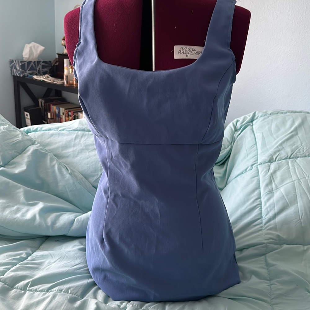 Alyn Paige Blue Dress